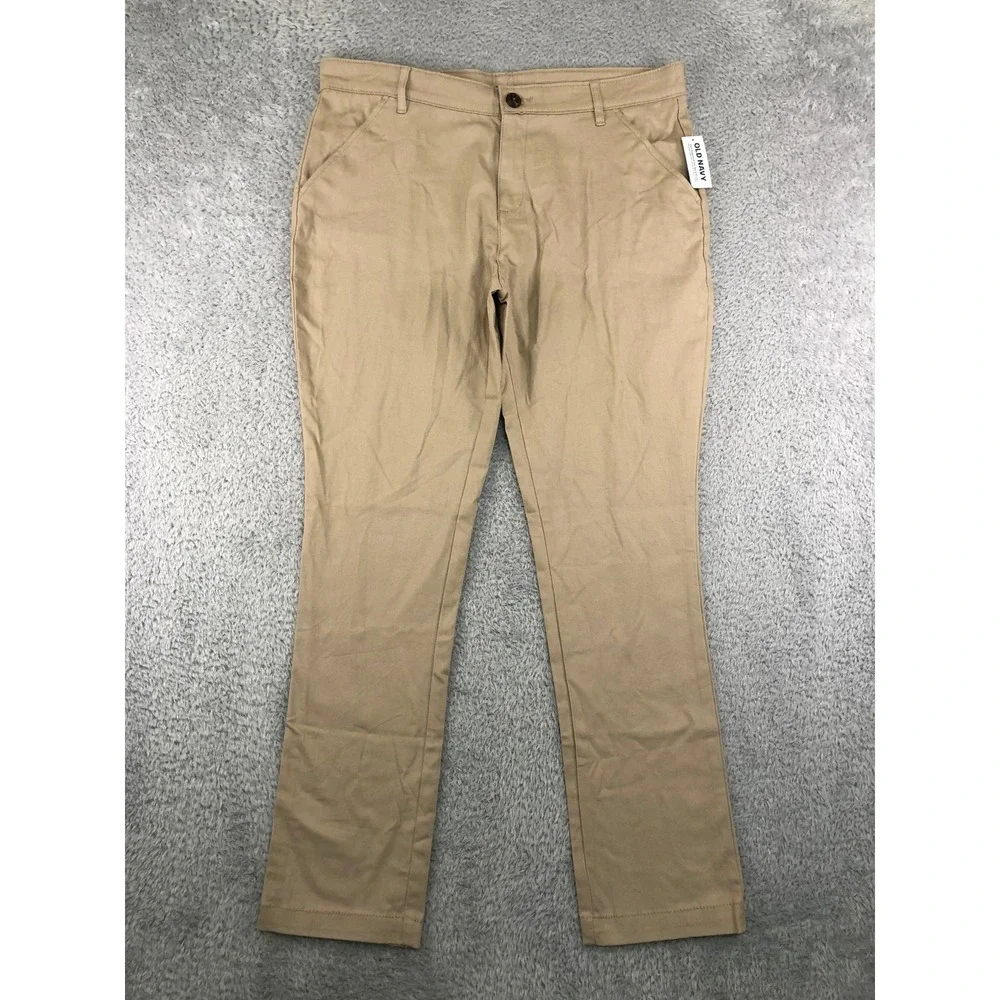 Old Navy Pants Girls 18 Plus (34x29) Tan NWT Skinny Stretch Chino